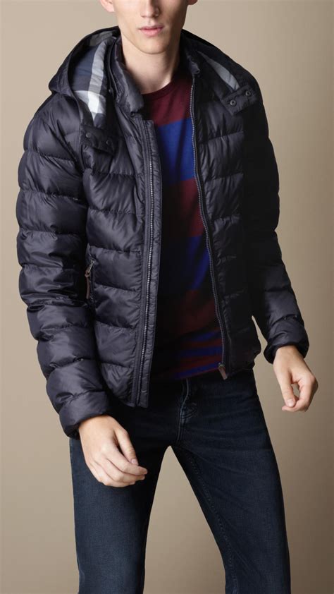 navy blue coat burberry puffer|Burberry puffer coat sale.